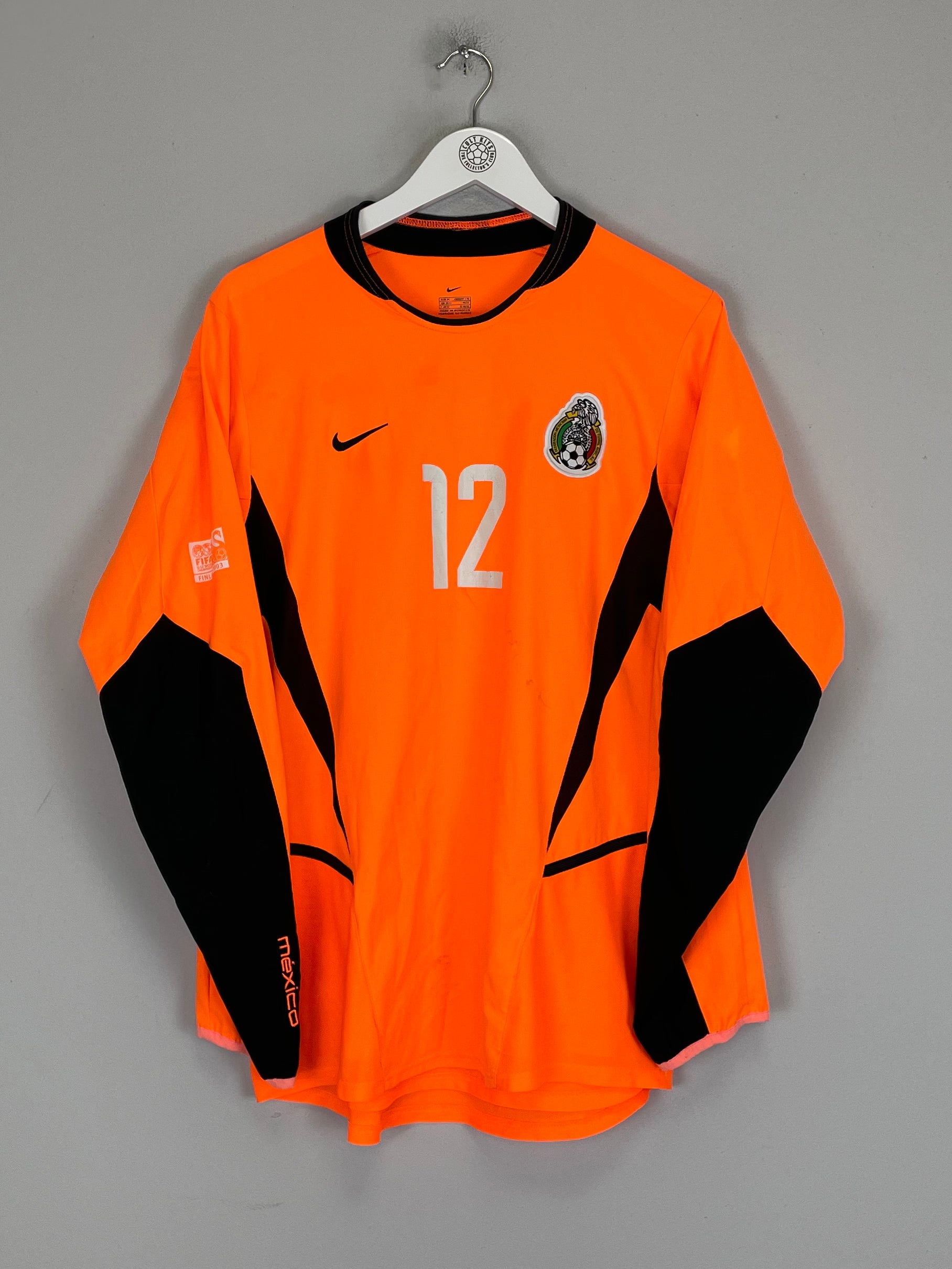 Shop 2003 MEXICO OROZCO #12 GK SHIRT (M) NIKE, classic football shirts, vintage football shirts & retro soccer jerseys at Cult Kits