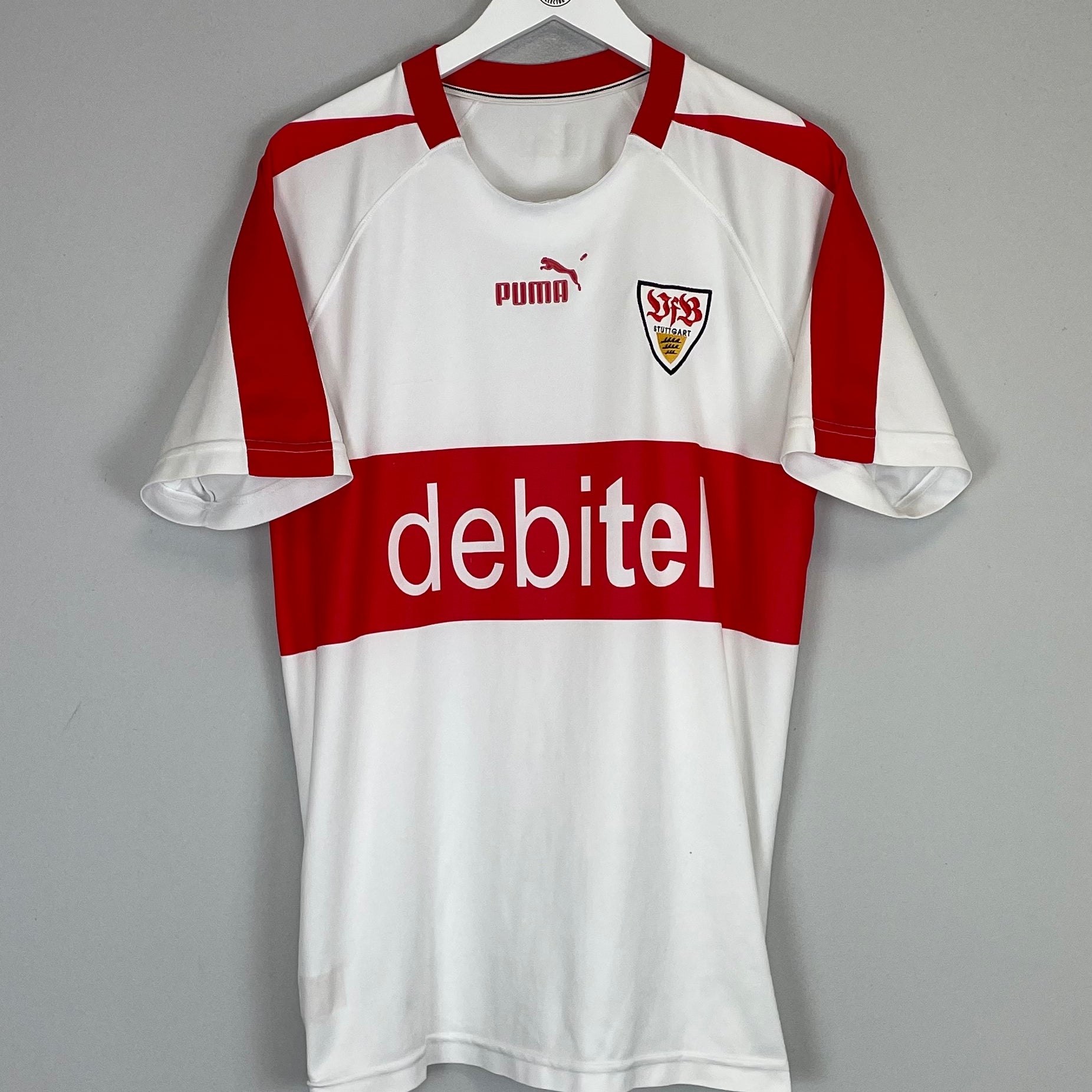 Shop 2002/03 STUTTGART HOME SHIRT (L) PUMA, classic football shirts, vintage football shirts & retro soccer jerseys at Cult Kits
