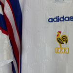 Shop 1996/98 FRANCE AWAY SHIRT (L) ADIDAS, classic football shirts, vintage football shirts & retro soccer jerseys at Cult Kits