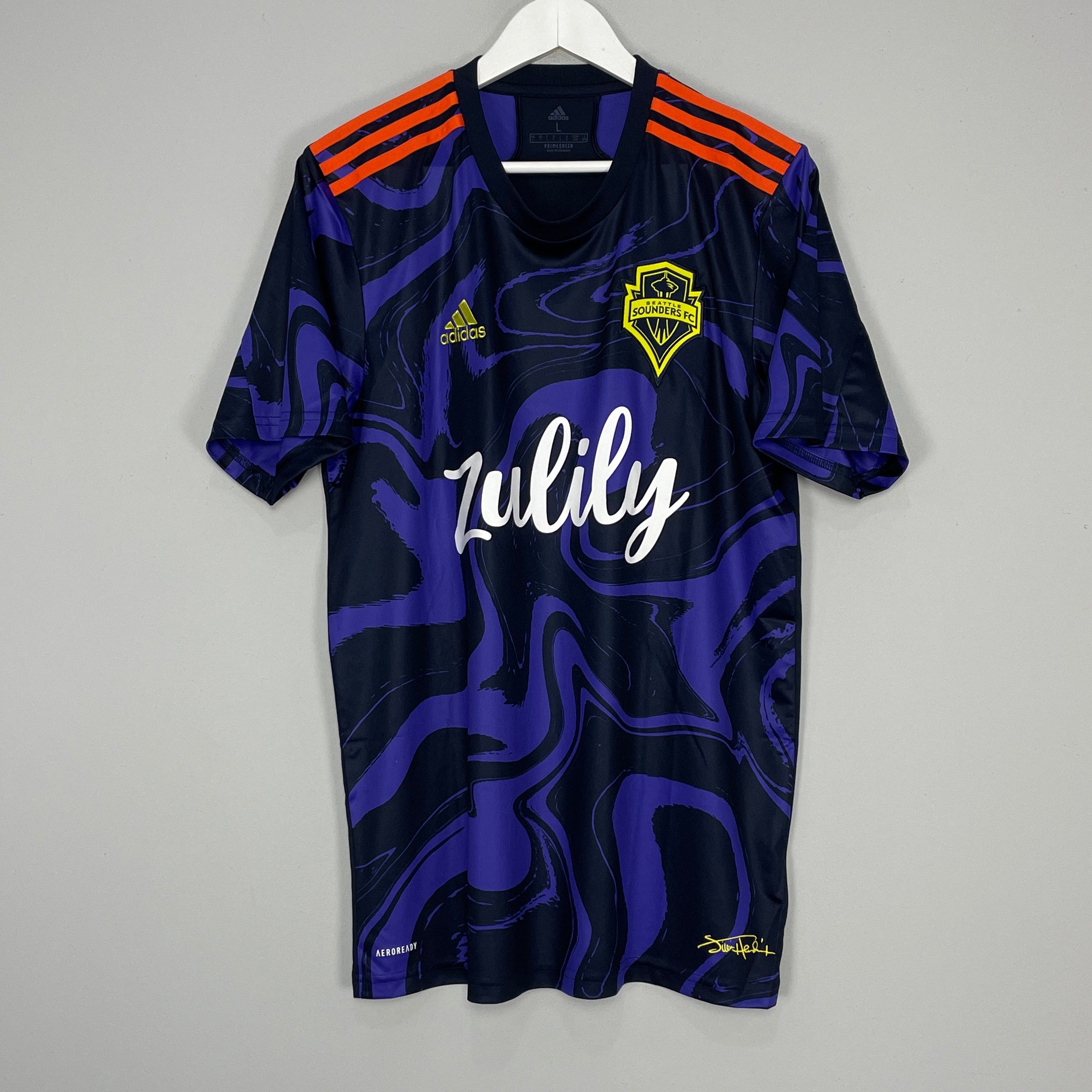 Shop 2021/22 SEATTLE SOUNDERS AWAY SHIRT (L) ADIDAS, classic football shirts, vintage football shirts & retro soccer jerseys at Cult Kits