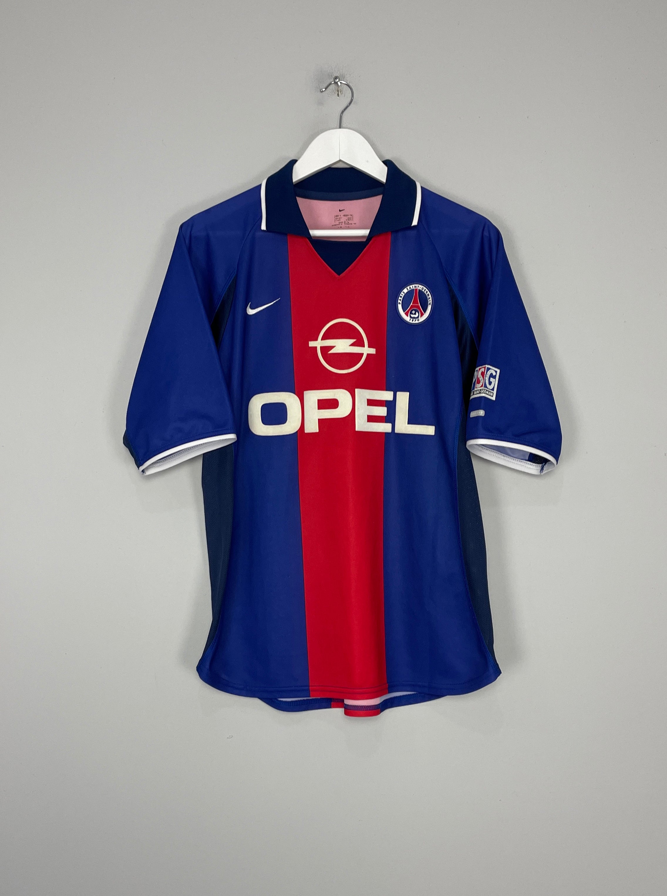 Shop 2000/01 PSG HOME SHIRT (M) NIKE, classic football shirts, vintage football shirts & retro soccer jerseys at Cult Kits