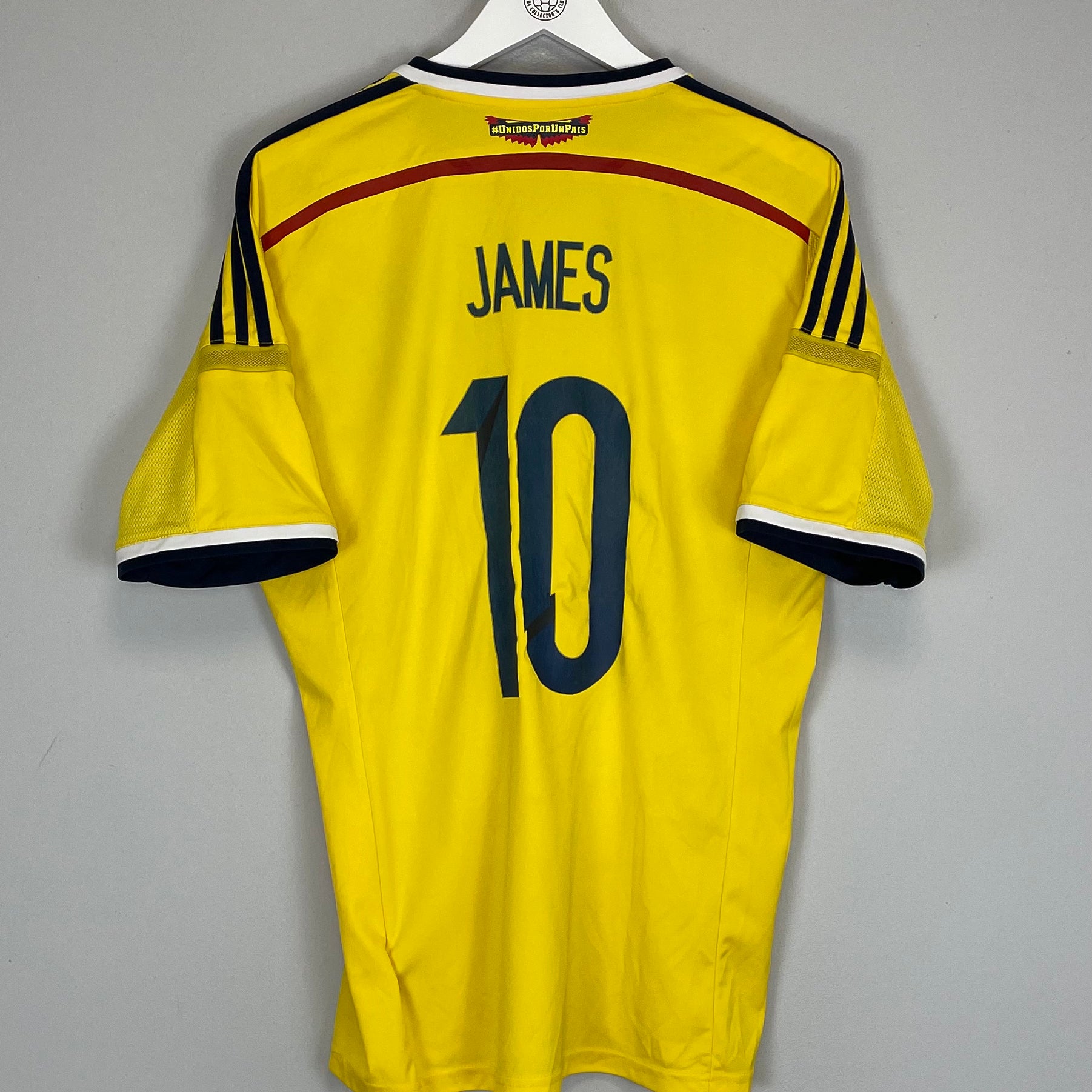 Shop 2014/15 COLOMBIA JAMES #10 HOME SHIRT (L) ADIDAS, classic football shirts, vintage football shirts & retro soccer jerseys at Cult Kits
