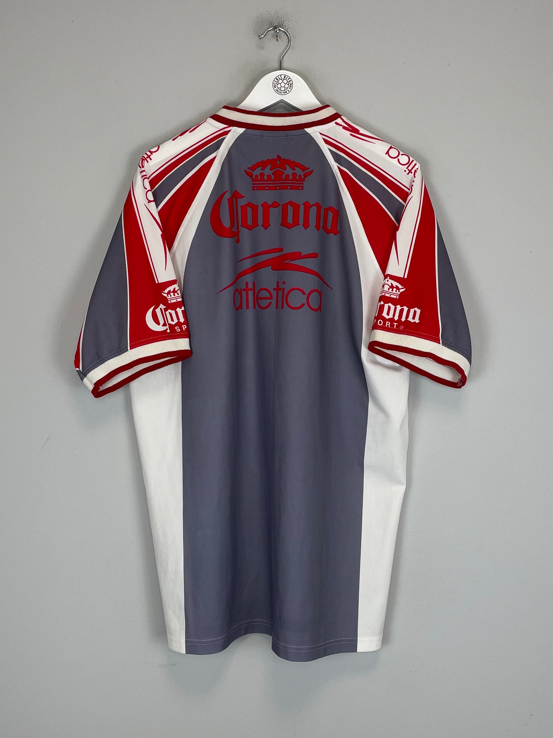 Shop 2000/01 DEPORTIVO TOLUCA TRAINING SHIRT (XL) ATLETICA, classic football shirts, vintage football shirts & retro soccer jerseys at Cult Kits