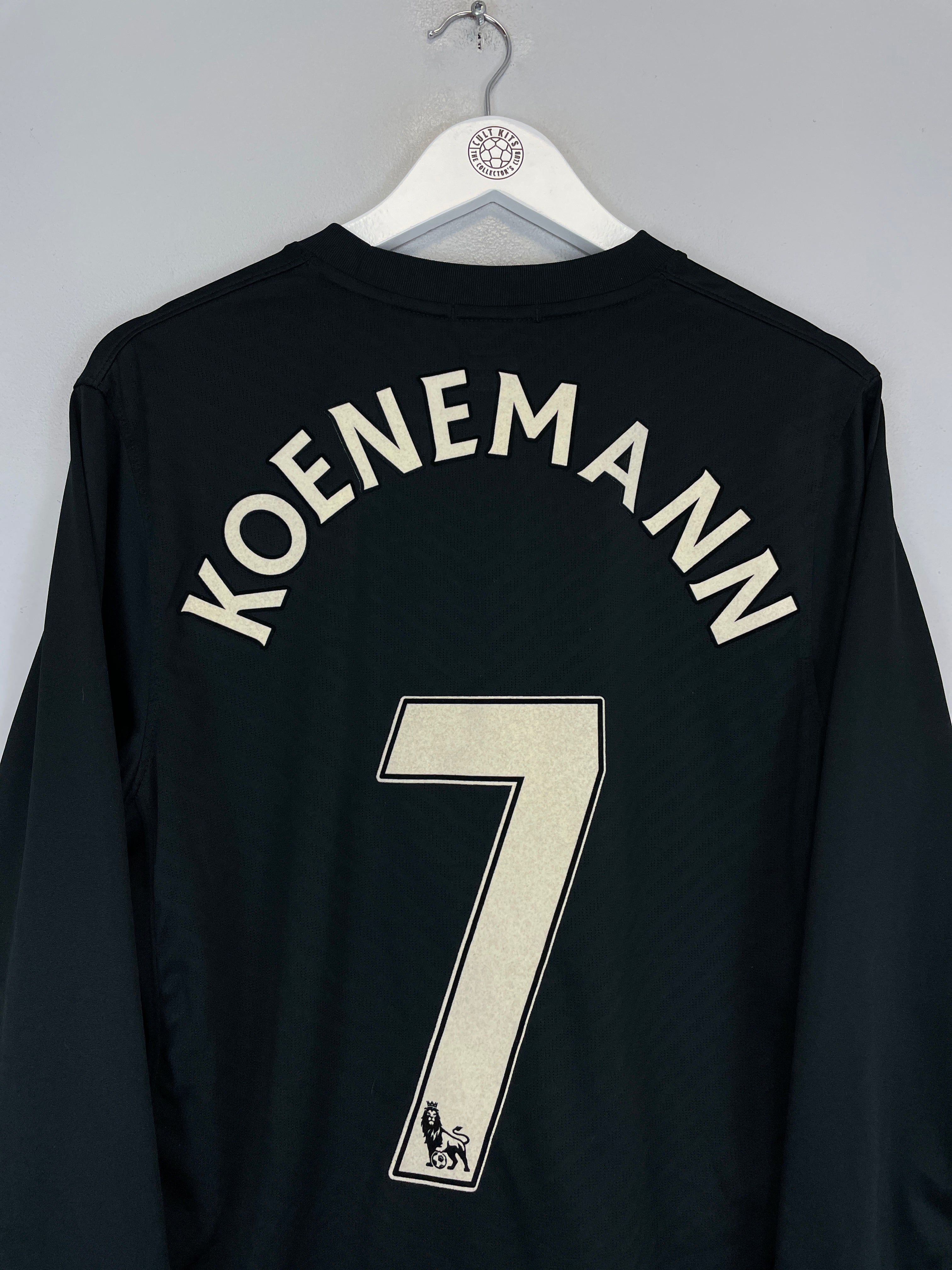 Shop 2009/10 MANCHESTER UNITED KOENEMANN #7 L/S AWAY SHIRT (M) NIKE, classic football shirts, vintage football shirts & retro soccer jerseys at Cult Kits