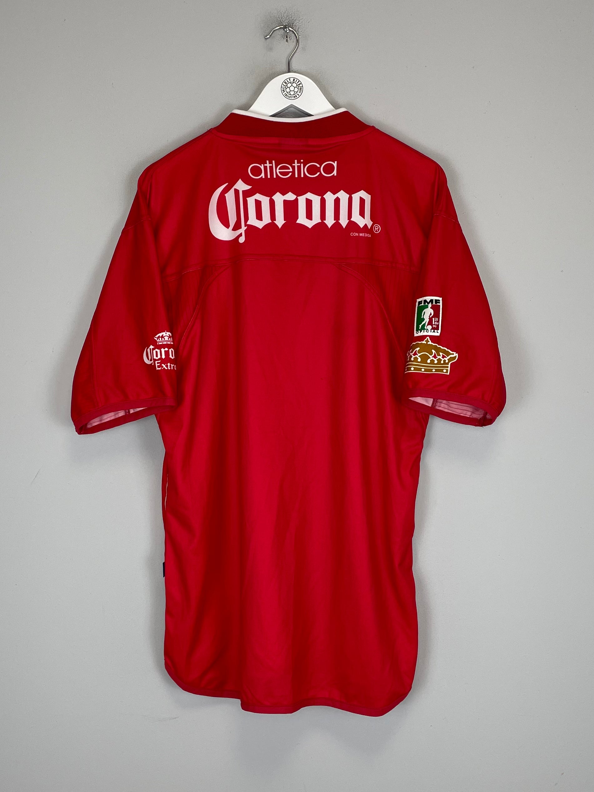 Shop 2000/01 DEPORTIVO TOLUCA HOME SHIRT (M) ATLETICA, classic football shirts, vintage football shirts & retro soccer jerseys at Cult Kits