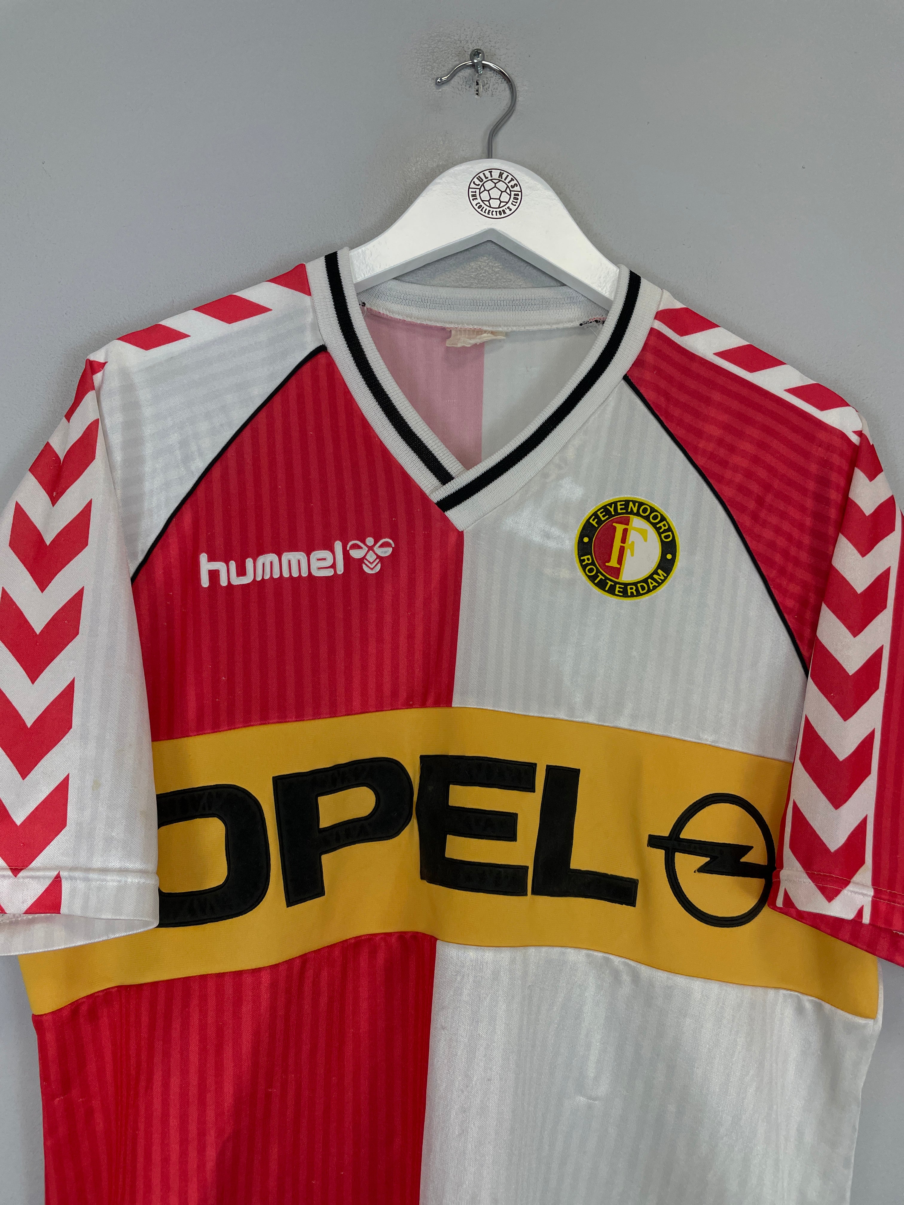 Shop 1987/89 FEYENOORD HOME SHIRT (XL) HUMMEL, classic football shirts, vintage football shirts & retro soccer jerseys at Cult Kits