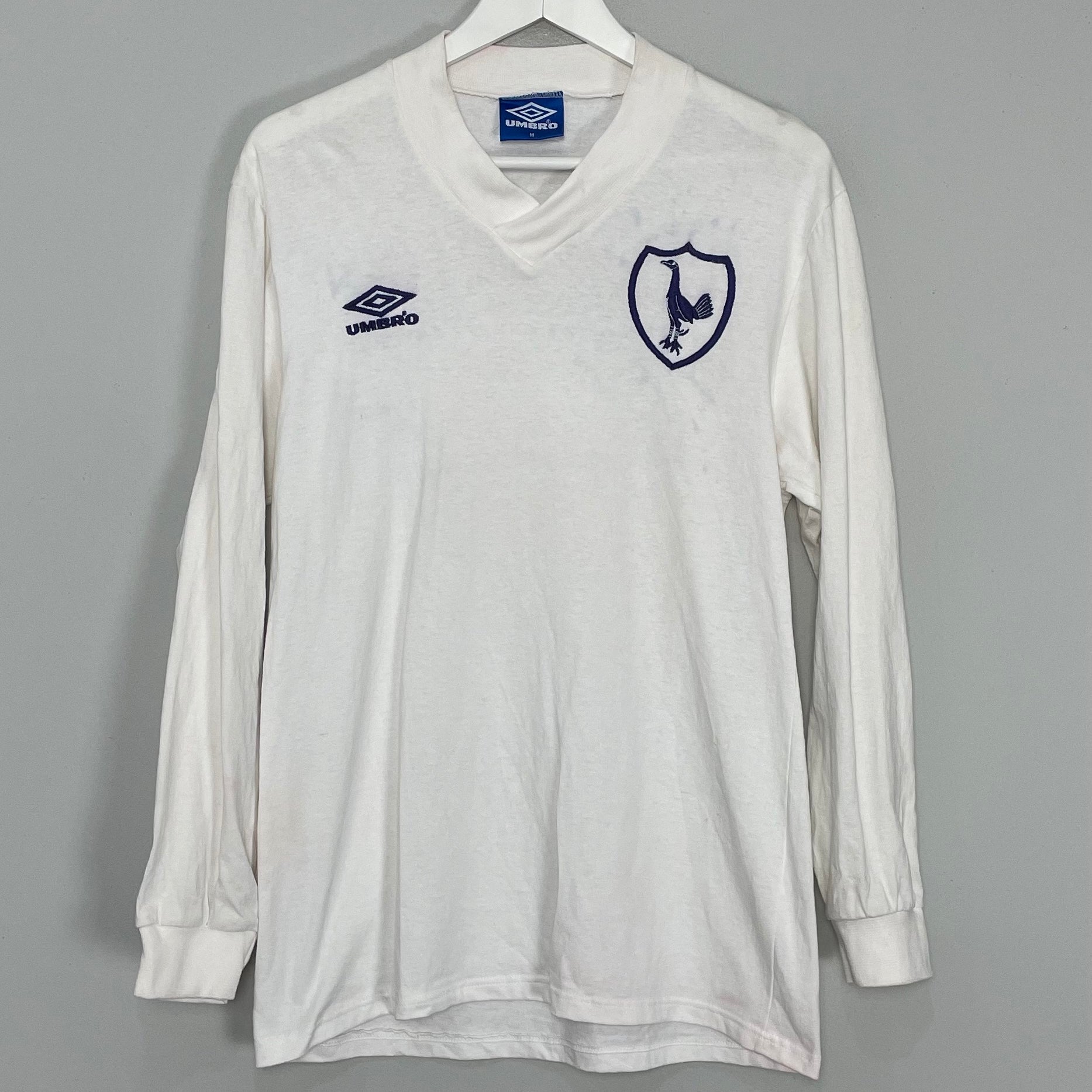 Shop 1960/61 TOTTENHAM L/S TRIBUTE HOME SHIRT (M) UMBRO, classic football shirts, vintage football shirts & retro soccer jerseys at Cult Kits