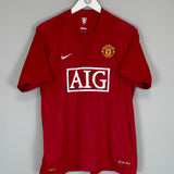 2007/09 MANCHESTER UNITED RONALDO #7 HOME SHIRT (L) NIKE