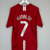 2007/09 MANCHESTER UNITED RONALDO #7 HOME SHIRT (L) NIKE