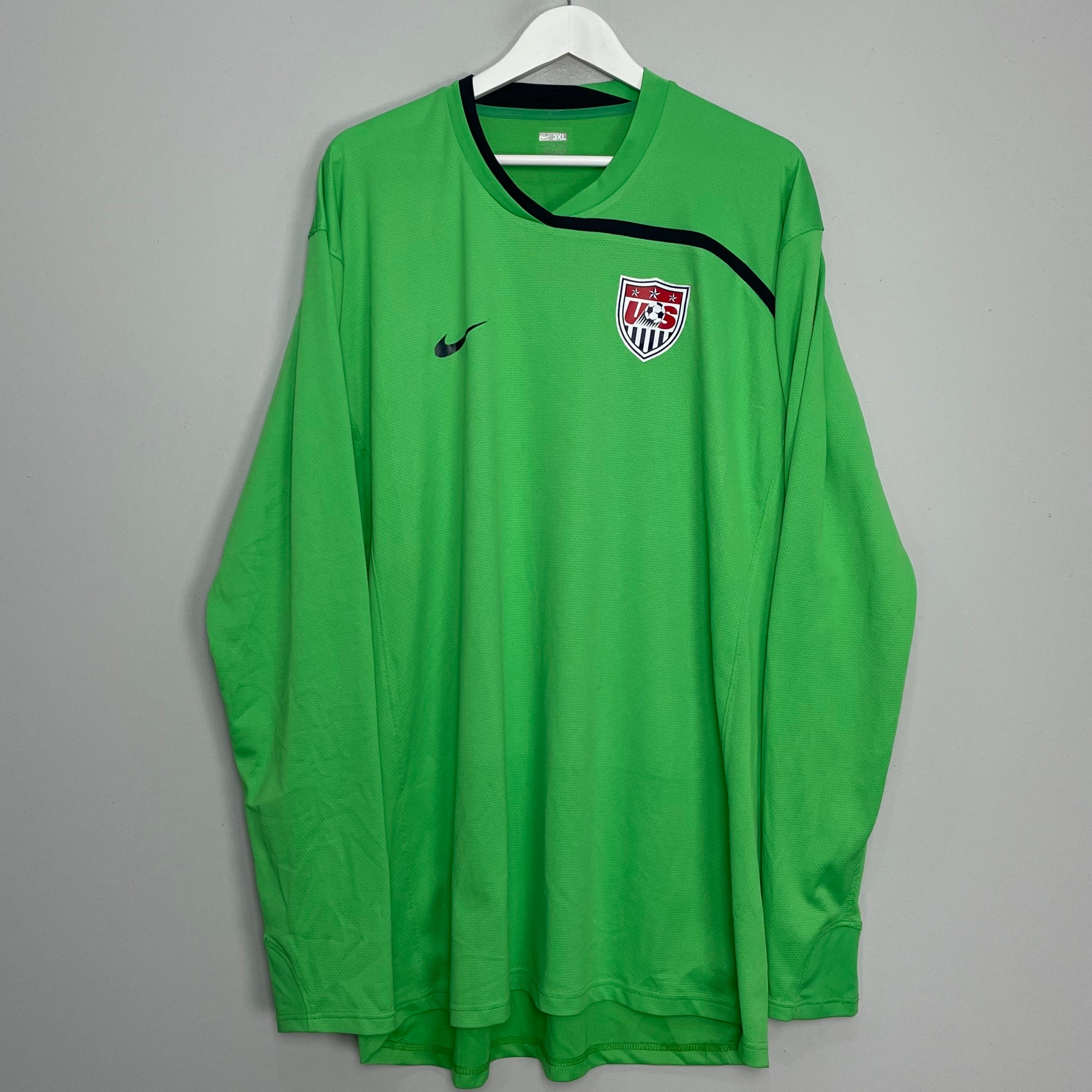 Shop 2008/09 USA *PLAYER ISSUE* GK SHIRT (XXXL) NIKE, classic football shirts, vintage football shirts & retro soccer jerseys at Cult Kits