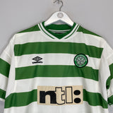 2000/01 CELTIC HOME SHIRT (L) UMBRO