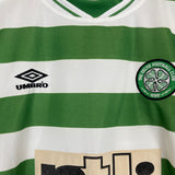 2000/01 CELTIC HOME SHIRT (L) UMBRO