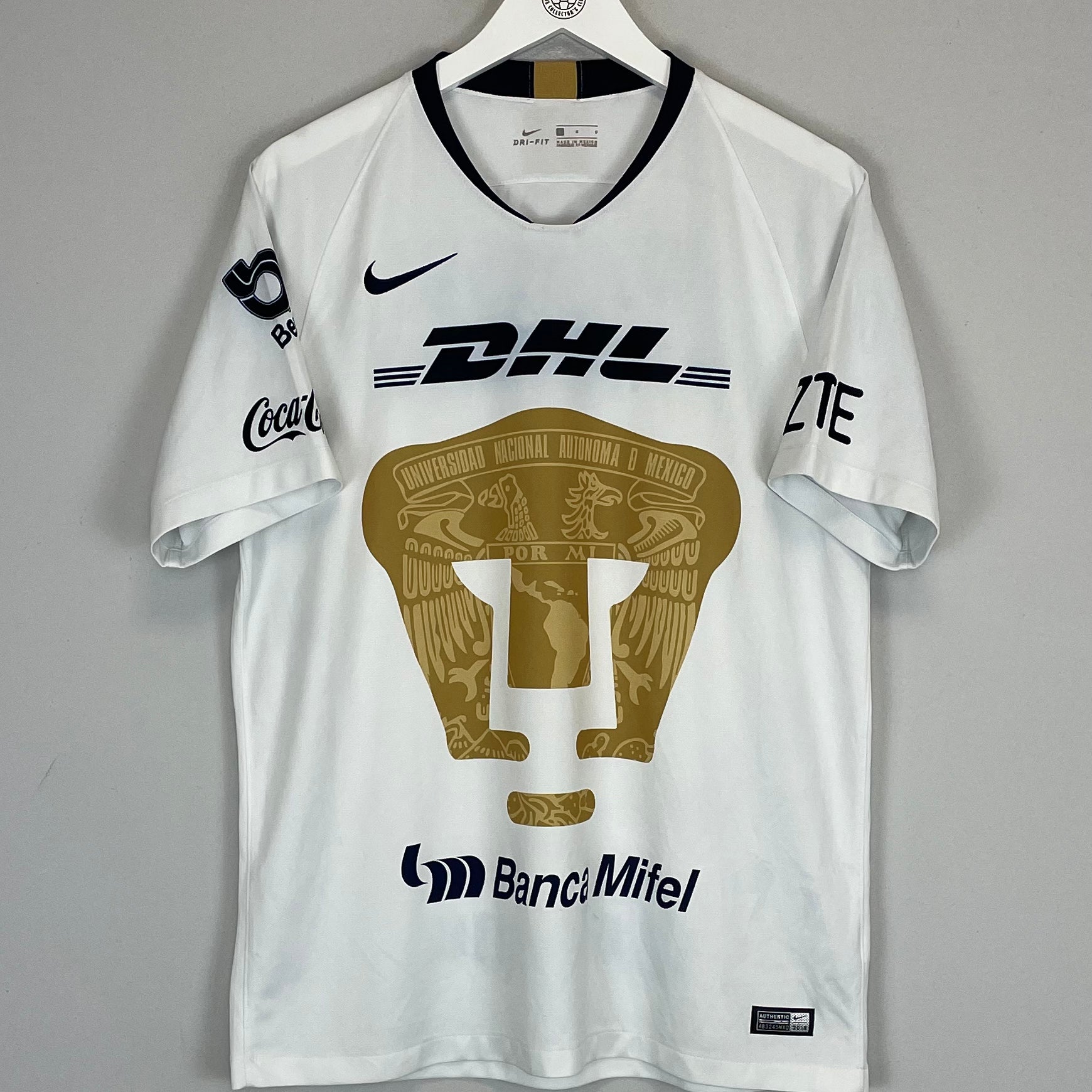 Shop 2018/19 UNAM PUMAS HOME SHIRT (L) NIKE, classic football shirts, vintage football shirts & retro soccer jerseys at Cult Kits