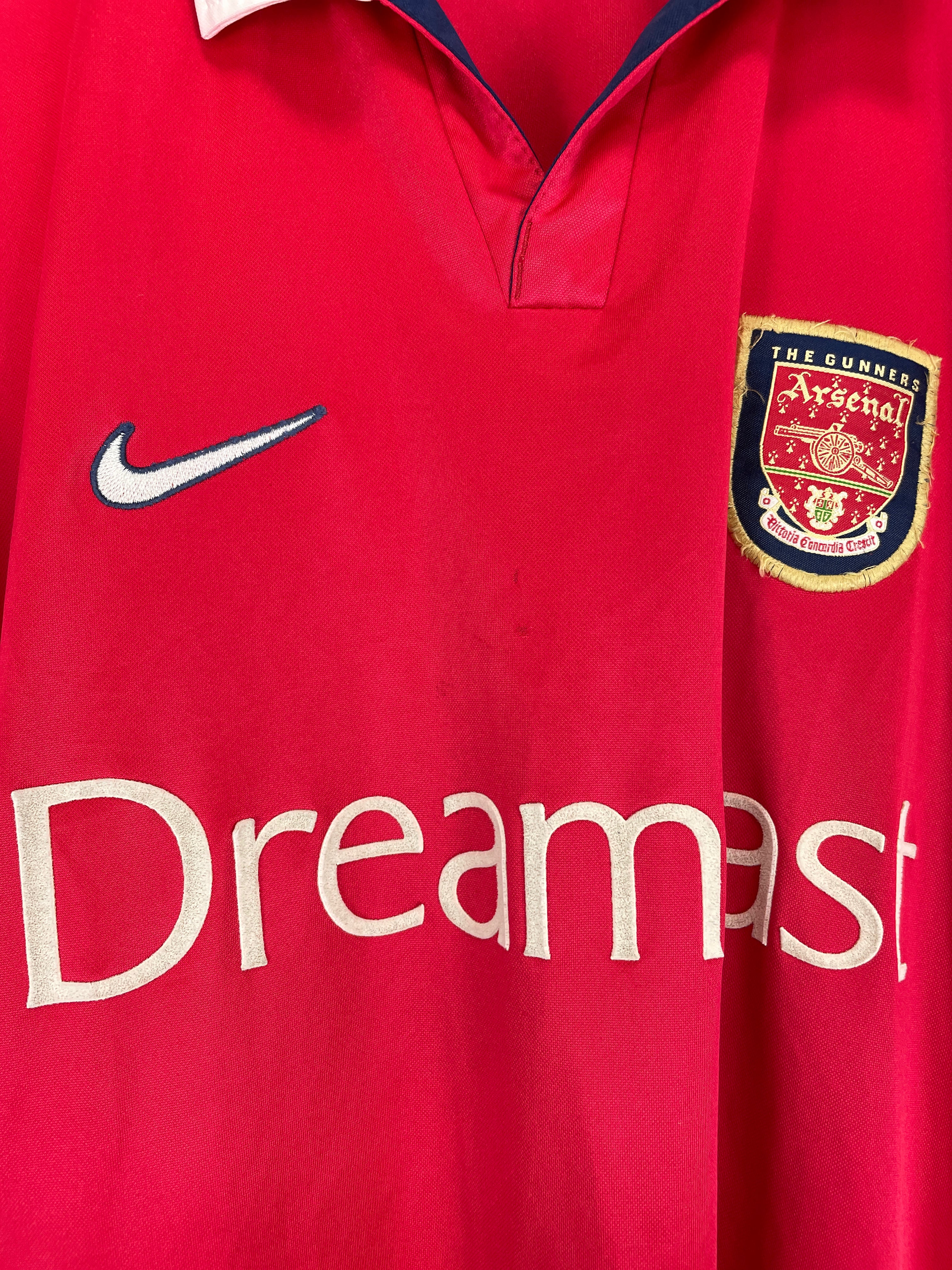 Shop 1999/00 ARSENAL HOME SHIRT (XL) NIKE, classic football shirts, vintage football shirts & retro soccer jerseys at Cult Kits