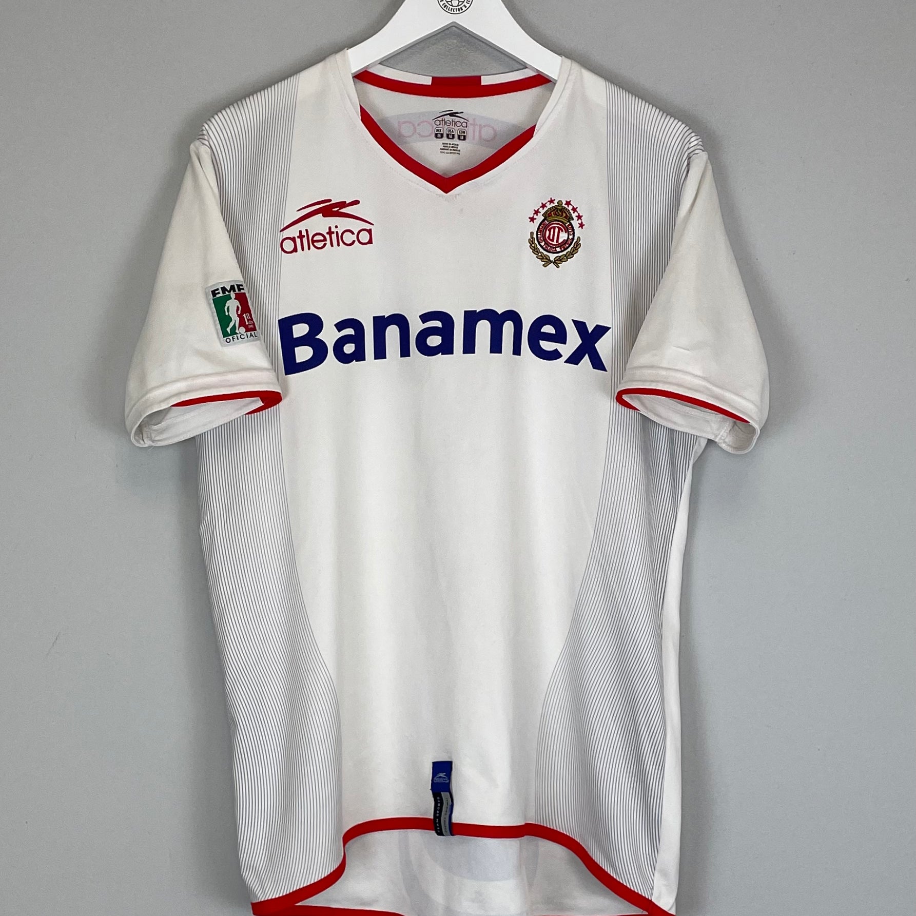 Shop 2002/03 DEPORTIVO TOLUCA AWAY SHIRT (M) ATLETICA, classic football shirts, vintage football shirts & retro soccer jerseys at Cult Kits