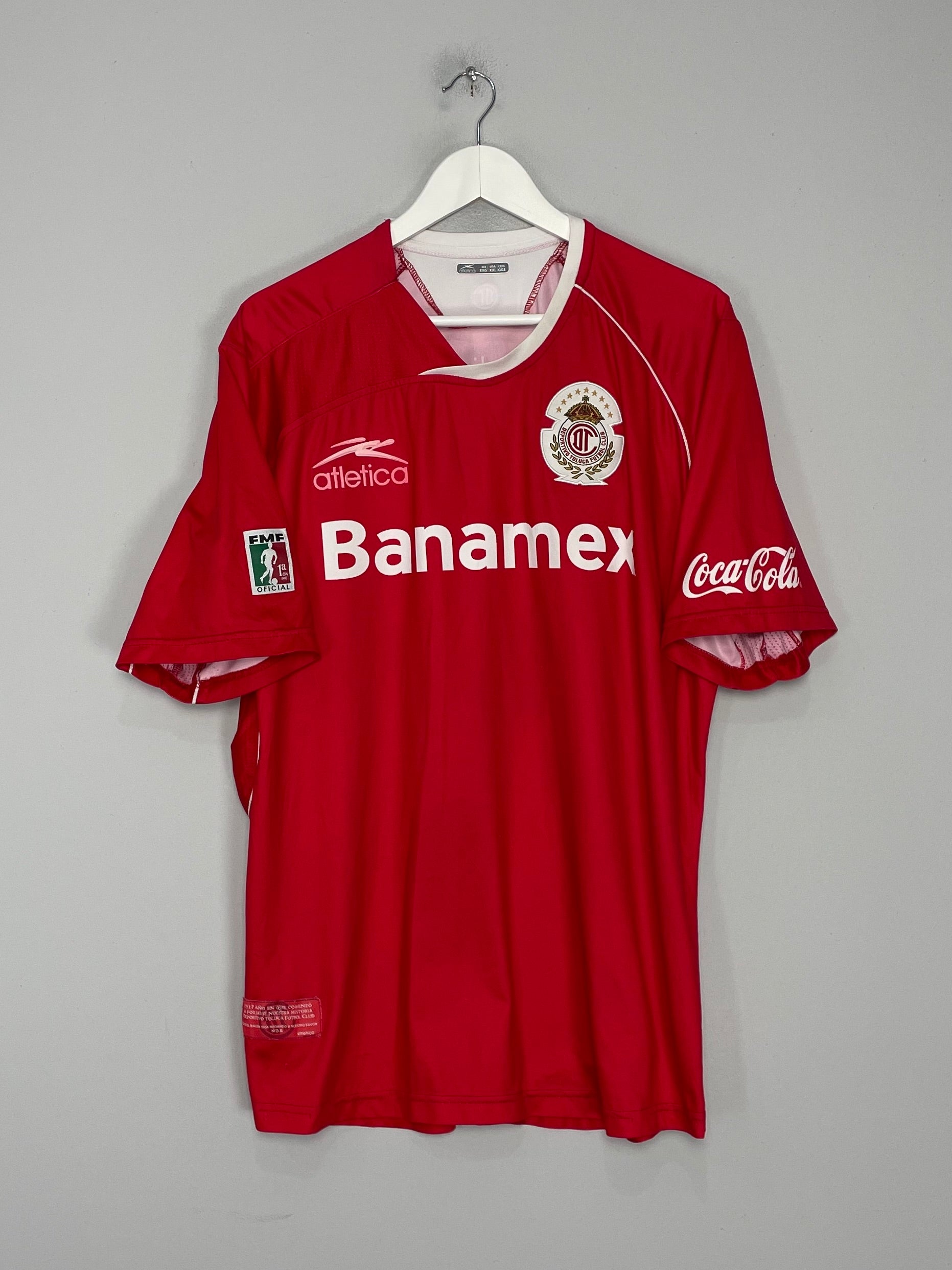 Shop 2000/01 TOLUCA HOME SHIRT (XXL) ATLETICA, classic football shirts, vintage football shirts & retro soccer jerseys at Cult Kits
