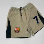Shop 2003/05 BARCELONA #7 AWAY SHORTS (M) NIKE, classic football shirts, vintage football shirts & retro soccer jerseys at Cult Kits