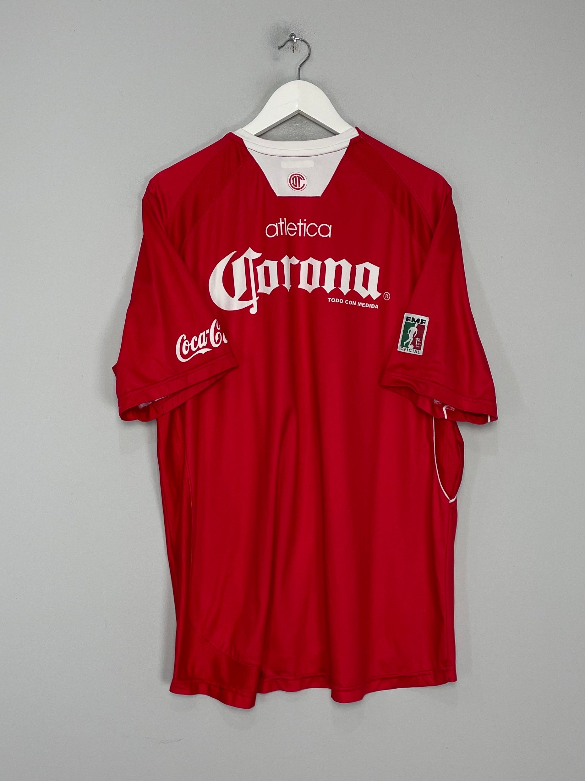 Shop 2000/01 TOLUCA HOME SHIRT (XXL) ATLETICA, classic football shirts, vintage football shirts & retro soccer jerseys at Cult Kits