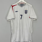 Shop 2005/07 ENGLAND BECKHAM #7 HOME SHIRT (XXL) UMBRO, classic football shirts, vintage football shirts & retro soccer jerseys at Cult Kits