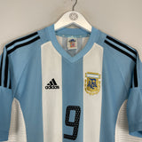 2002/04 ARGENTINA BATISTUTA #9 HOME SHIRT (M) ADIDAS