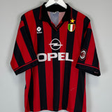 1994/95 AC MILAN R.BAGGIO #18 HOME SHIRT (XL) LOTTO