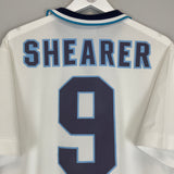 1995/97 ENGLAND SHEARER #9 HOME SHIRT (L) UMBRO