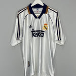 Shop 1998/00 REAL MADRID *SIGNED* HOME SHIRT (L) ADIDAS, classic football shirts, vintage football shirts & retro soccer jerseys at Cult Kits