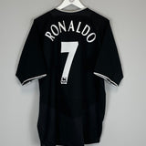 2003/05 MANCHESTER UNITED RONALDO #7 AWAY SHIRT (XL) NIKE