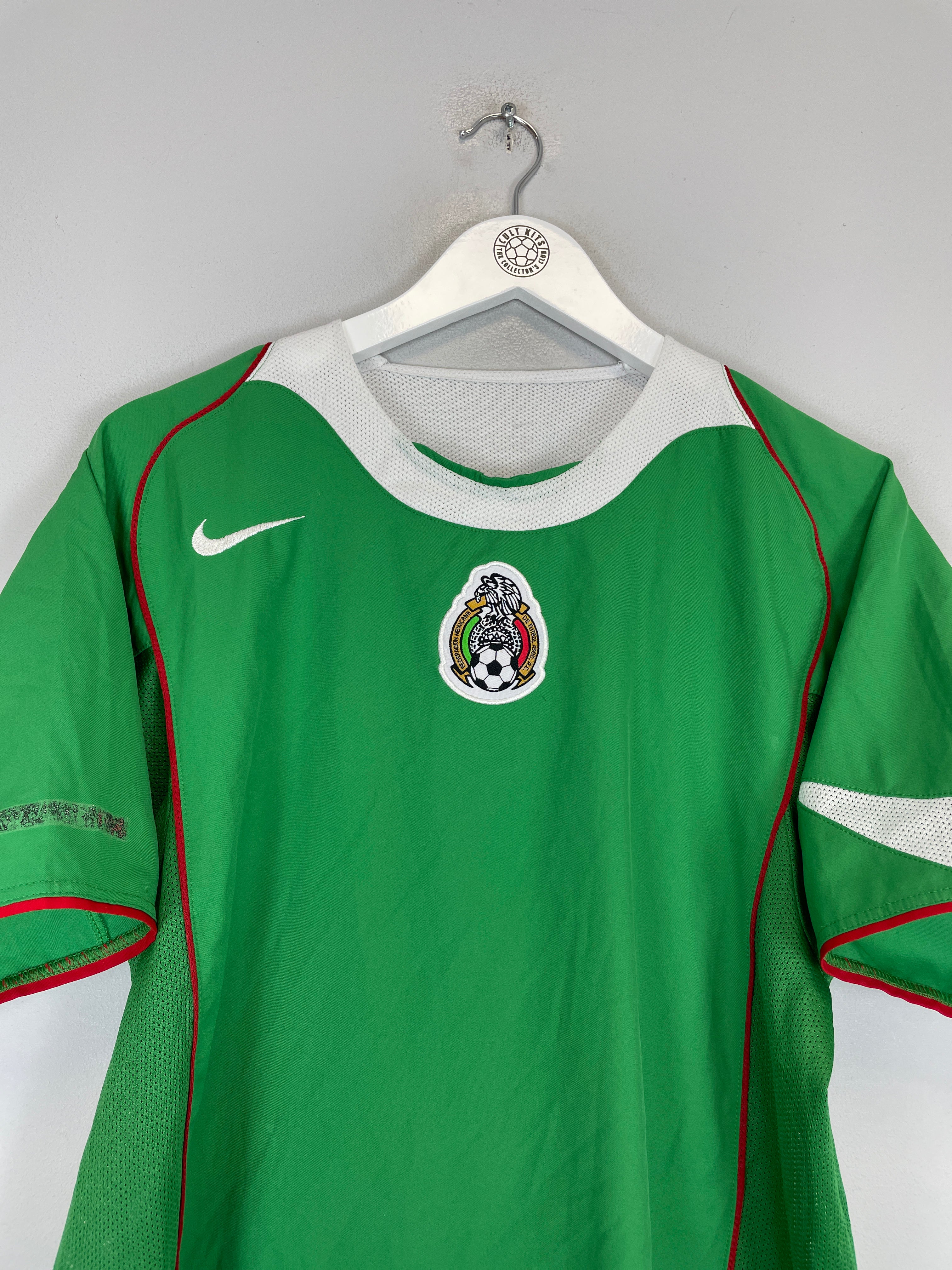 Shop 2004/06 MEXICO HOME SHIRT (M) NIKE, classic football shirts, vintage football shirts & retro soccer jerseys at Cult Kits