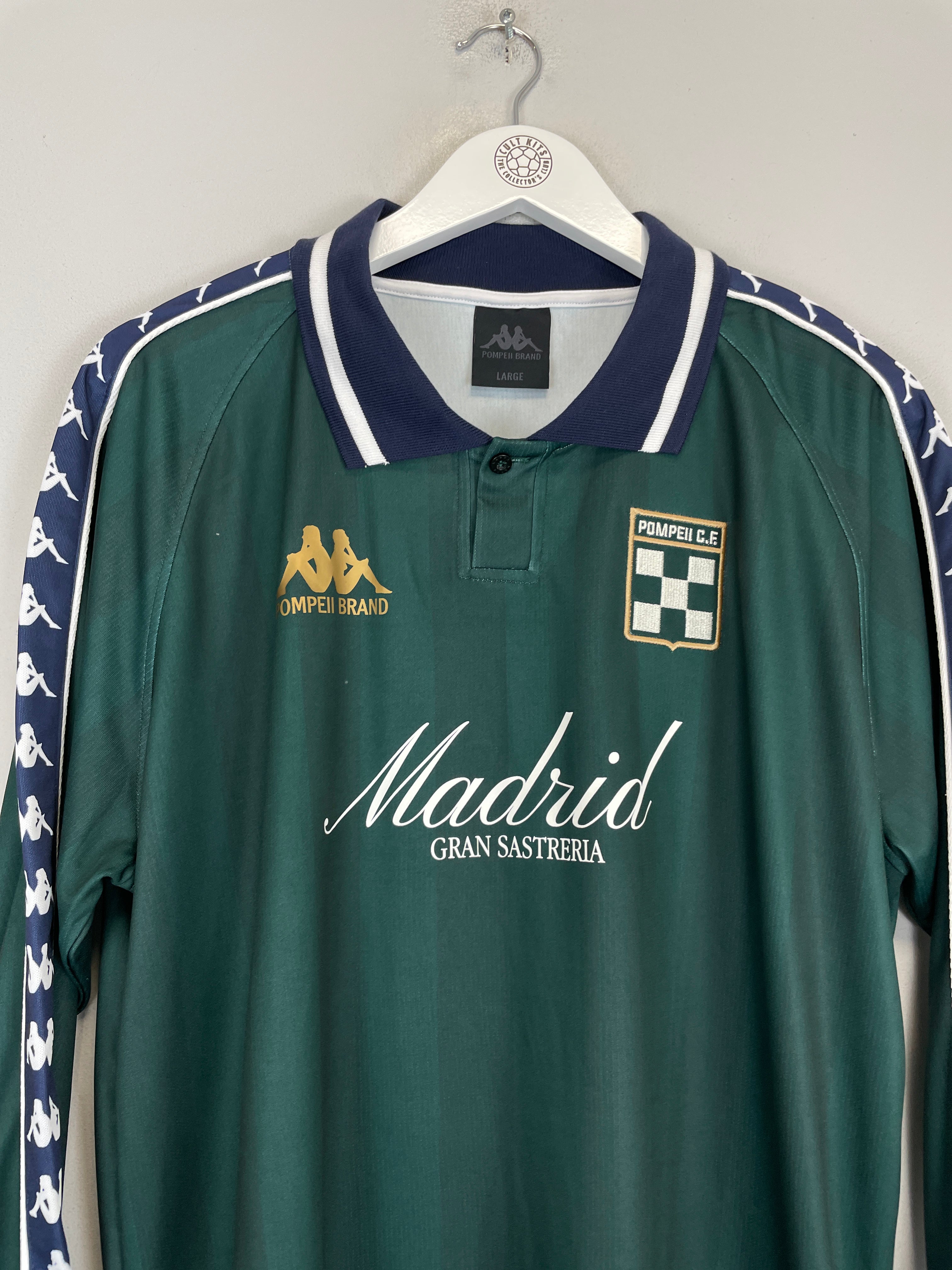 Shop 2023/24 POMPEII X KAPPA L/S SHIRT (L), classic football shirts, vintage football shirts & retro soccer jerseys at Cult Kits