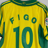 2000 REAL MADRID FIGO #10 *BNWT* PROTOTYPE SHIRT (M) ADIDAS