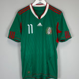2010 MEXICO C.VELA #11 HOME SHIRT (M) ADIDAS