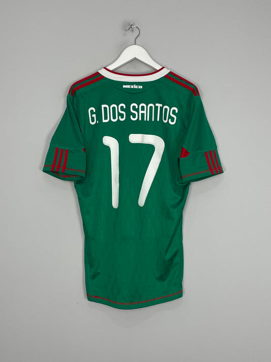 2010/11 MEXICO G.DOS SANTOS #17 HOME SHIRT (M) ADIDAS