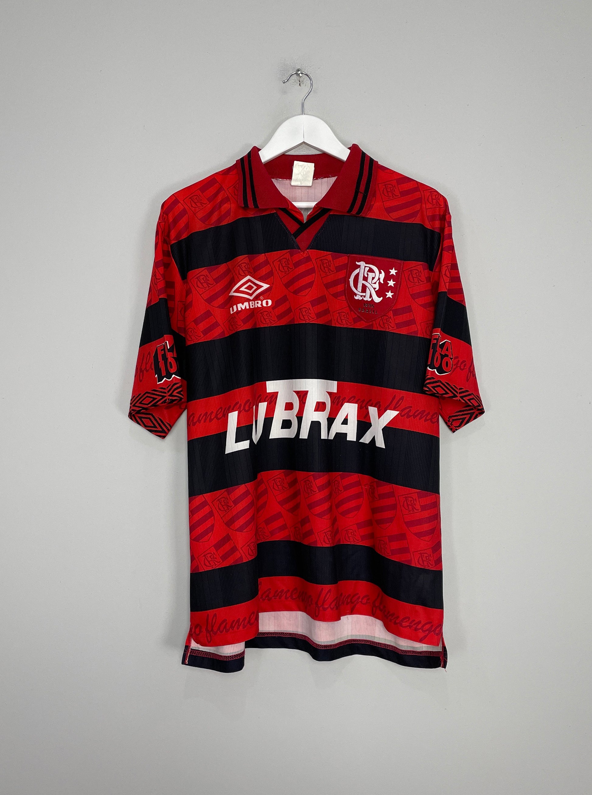 1995/96 FLAMENGO *CENTENARY* HOME SHIRT (L) UMBRO