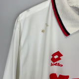 1993/94 AC MILAN BARESI #6 *MATCH WORN* SIGNED L/S AWAY SHIRT (L) LOTTO