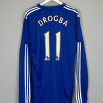 Shop 2009/10 CHELSEA DROGBA #11 L/S HOME SHIRT (XL) ADIDAS, classic football shirts, vintage football shirts & retro soccer jerseys at Cult Kits
