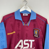 1995/97 ASTON VILLA *MINT* HOME SHIRT (L) REEBOK