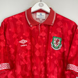 1990/92 WALES HOME SHIRT (L) UMBRO
