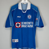2001/02 CRUZ AZUL HOME SHIRT (L) FILA