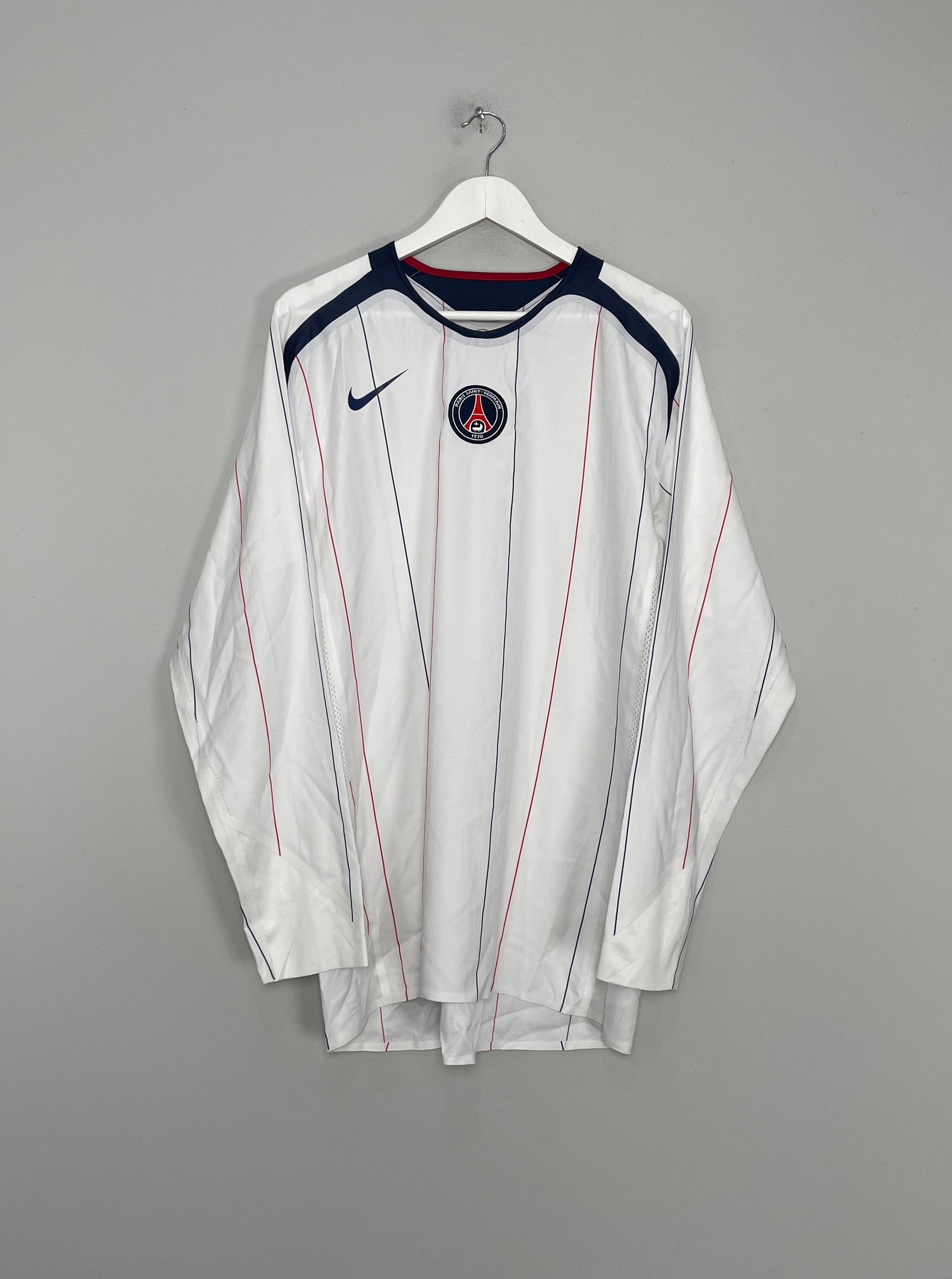 NIKE PSG 2006 AWAY L/S AUTHENTIC WHITE JERSEY