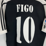 Shop 2001/02 REAL MADRID FIGO #10 AWAY SHIRT (M) ADIDAS, classic football shirts, vintage football shirts & retro soccer jerseys at Cult Kits