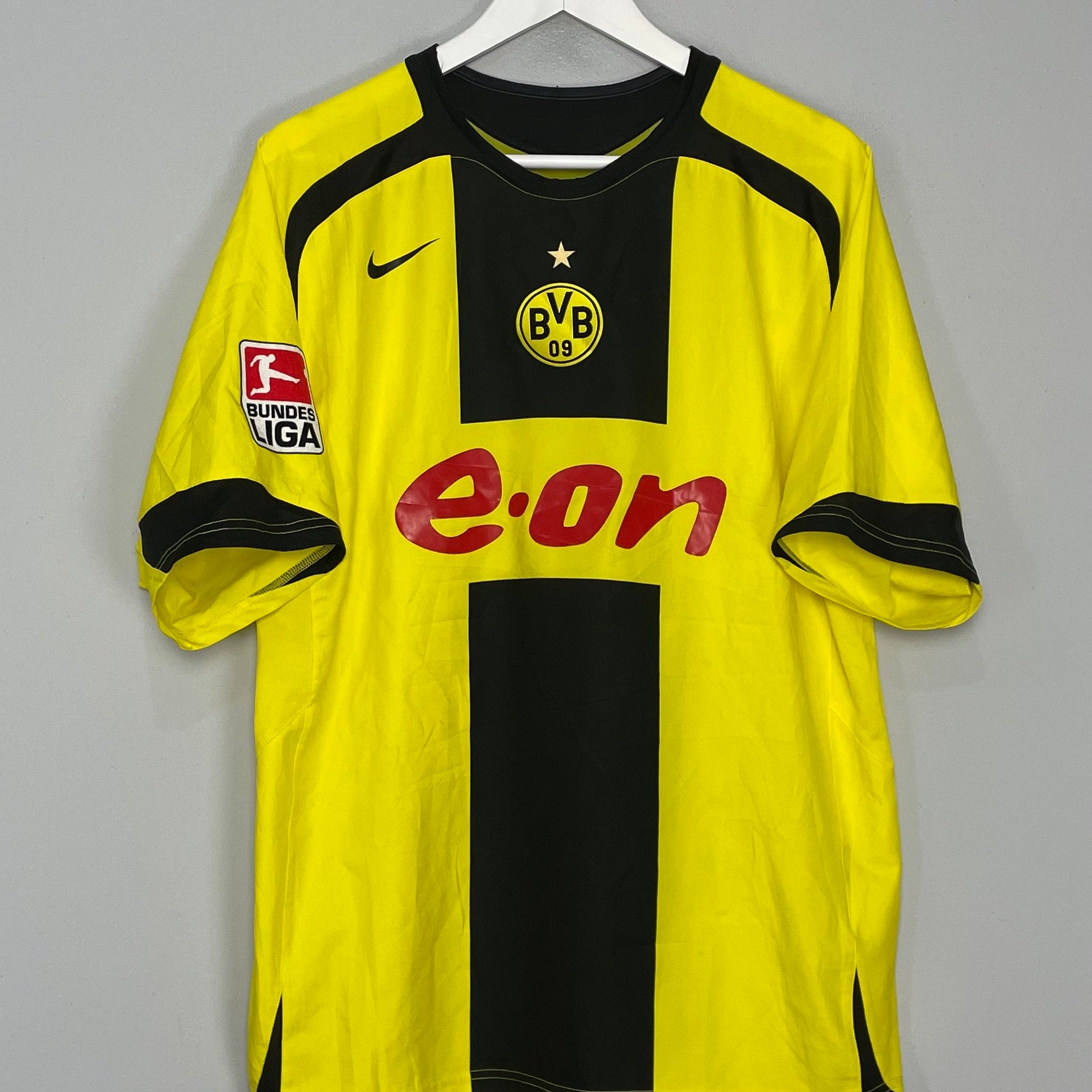 Shop 2005/06 DORTMUND BUCKLEY #7 *MATCH ISSUE* HOME SHIRT (L) NIKE, classic football shirts, vintage football shirts & retro soccer jerseys at Cult Kits