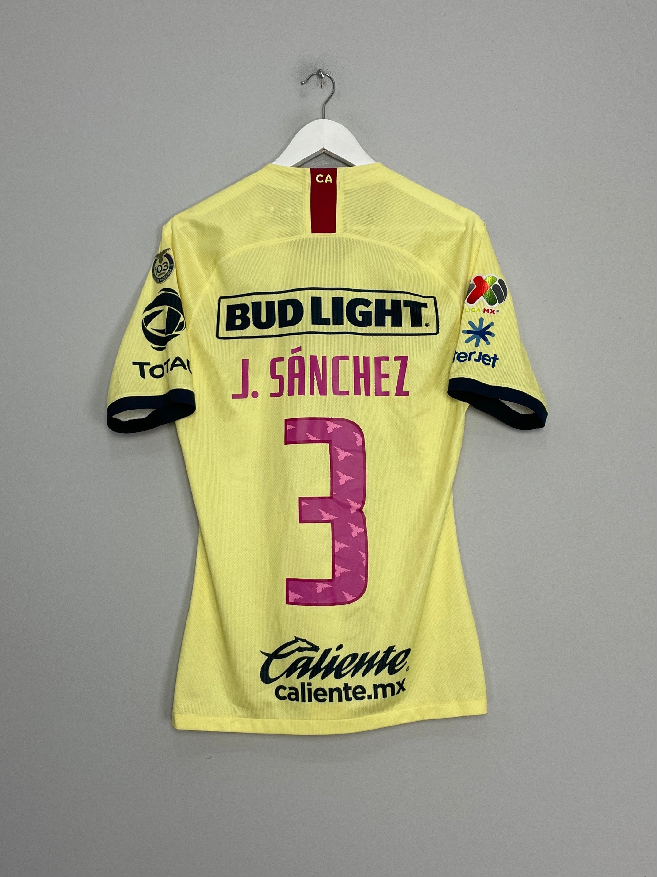 Shop 2019/20 CLUB AMERICA J.SANCHEZ #3 *PLAYER ISSUE* HOME SHIRT (M) NIKE, classic football shirts, vintage football shirts & retro soccer jerseys at Cult Kits