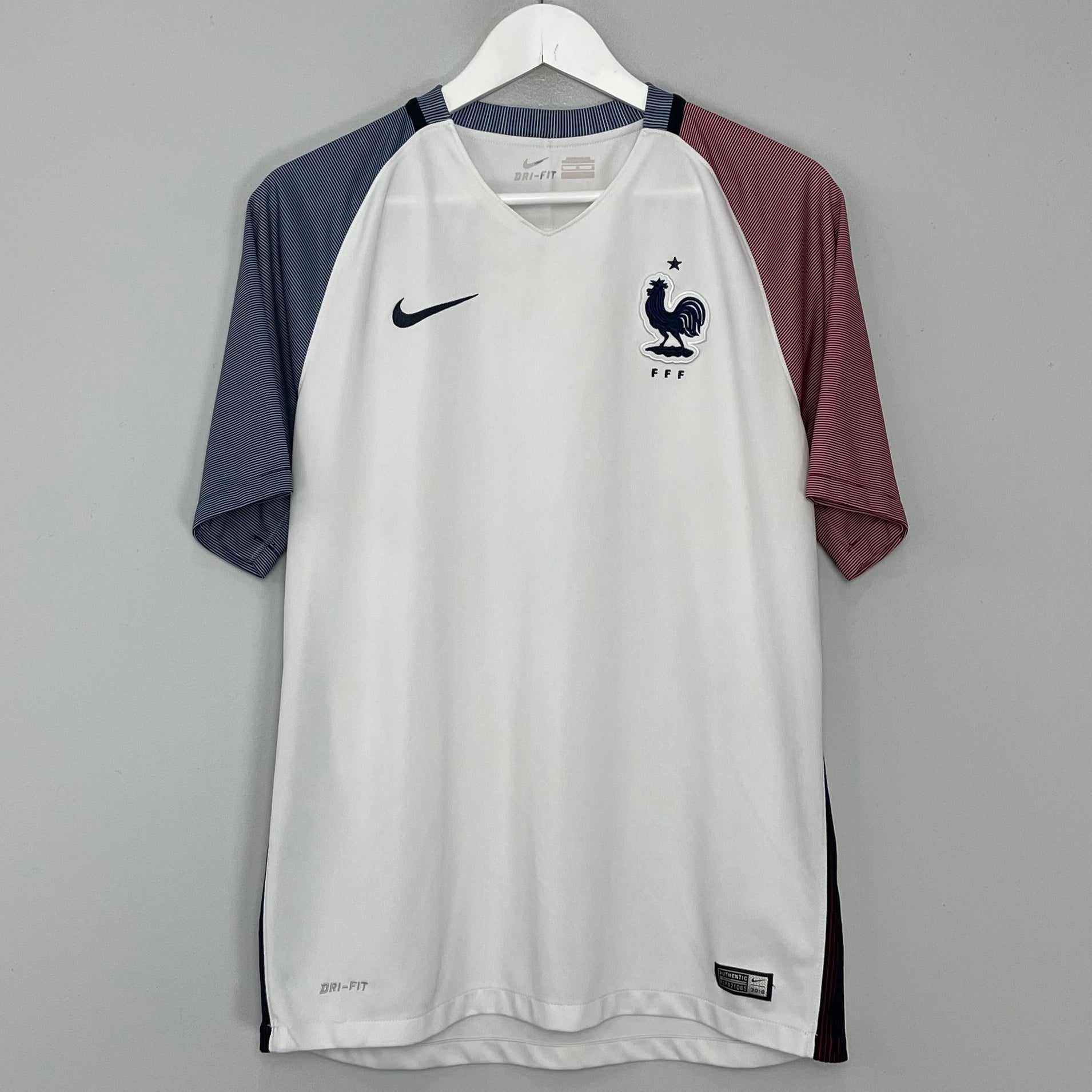 Shop 2016/17 FRANCE AWAY SHIRT (L) NIKE, classic football shirts, vintage football shirts & retro soccer jerseys at Cult Kits