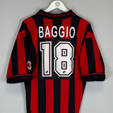 1994/95 AC MILAN R.BAGGIO #18 HOME SHIRT (XL) LOTTO