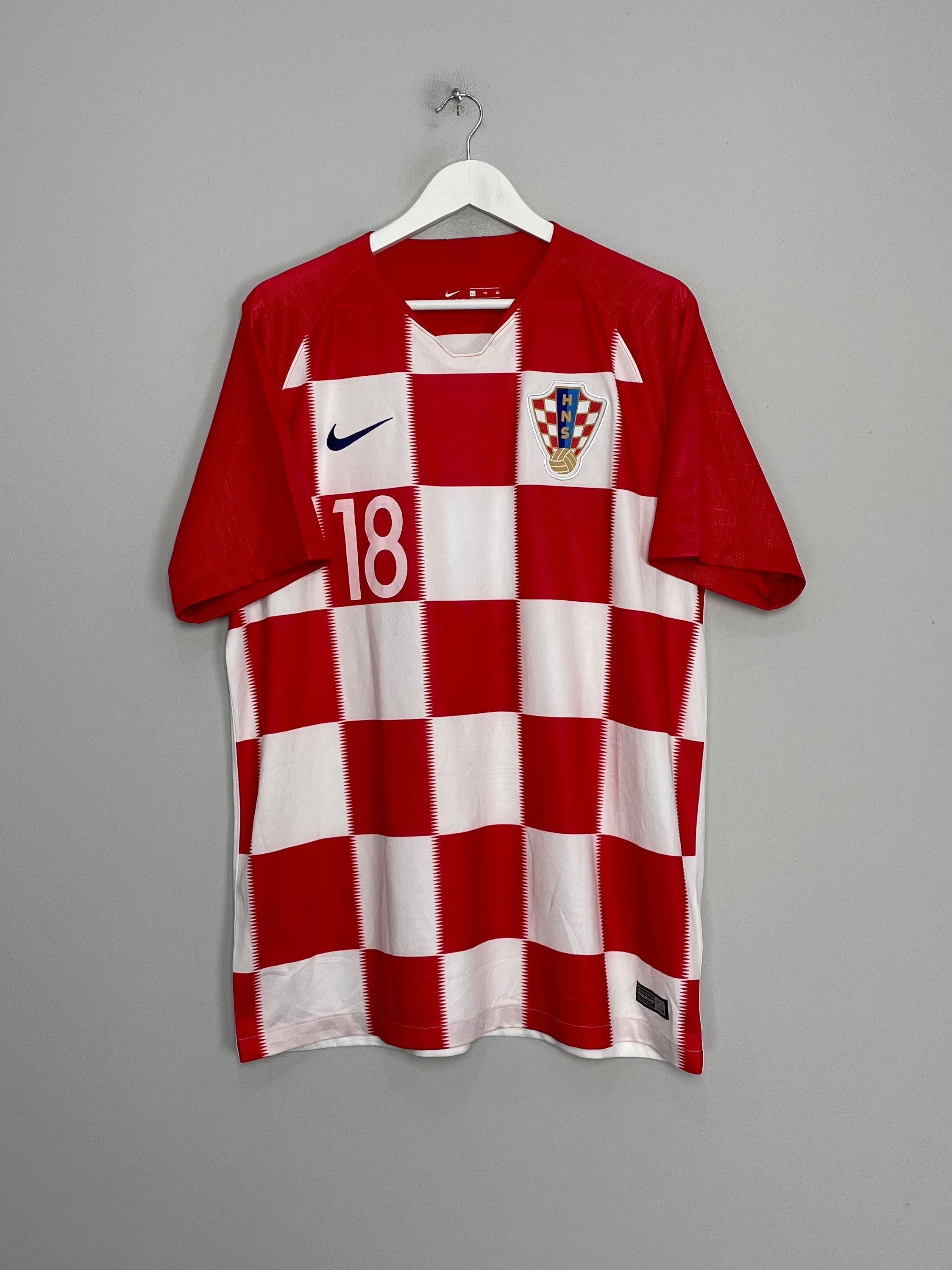 Shop 2018/19 CROATIA REBIC #18 HOME SHIRT (XL) NIKE, classic football shirts, vintage football shirts & retro soccer jerseys at Cult Kits