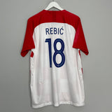 Shop 2018/19 CROATIA REBIC #18 HOME SHIRT (XL) NIKE, classic football shirts, vintage football shirts & retro soccer jerseys at Cult Kits
