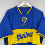 Shop 2001/03 BOCA JUNIORS HOME SHIRT (L) NIKE, classic football shirts, vintage football shirts & retro soccer jerseys at Cult Kits