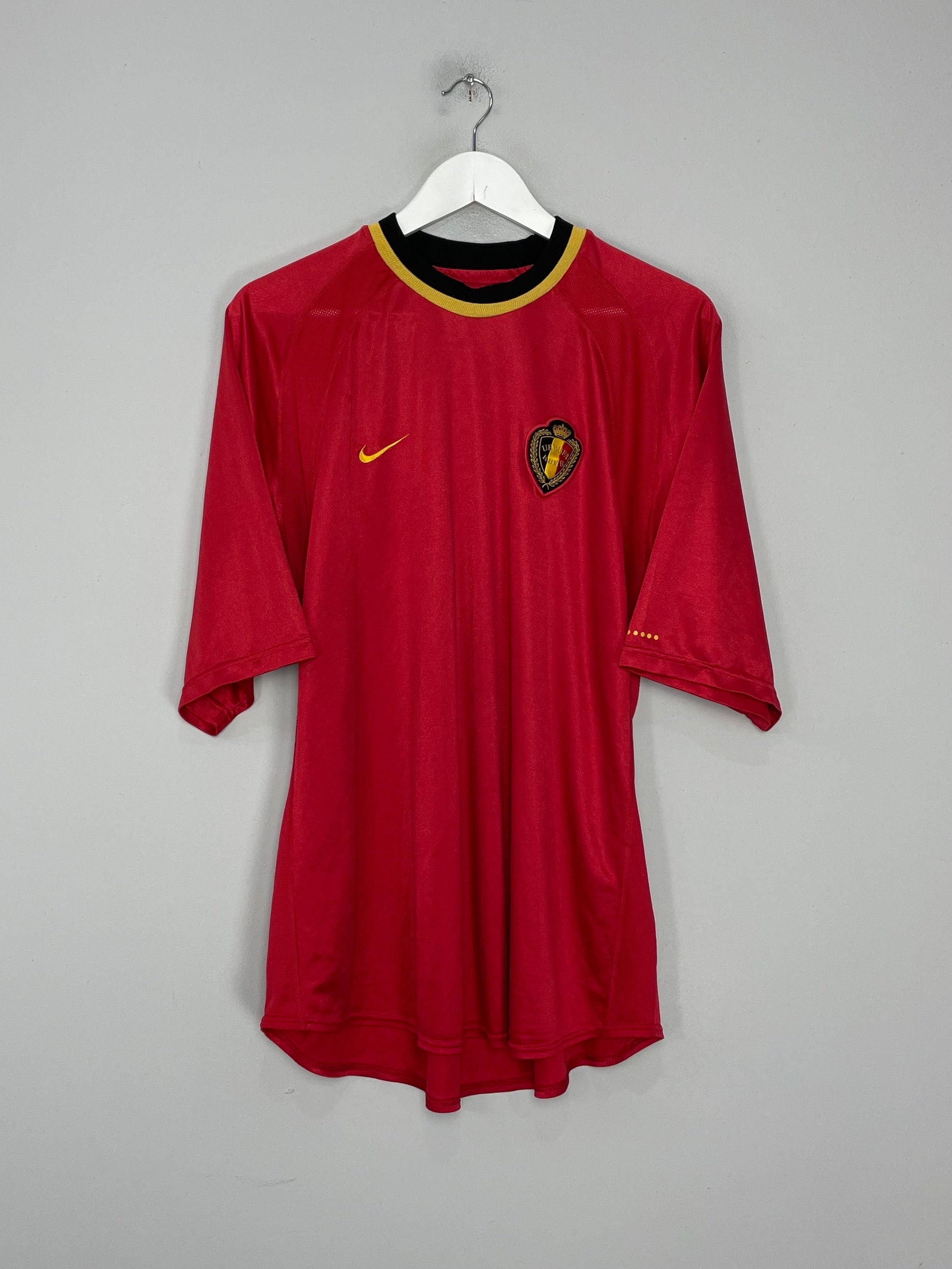 Shop 2000/01 BELGIUM HOME SHIRT (XL) NIKE, classic football shirts, vintage football shirts & retro soccer jerseys at Cult Kits