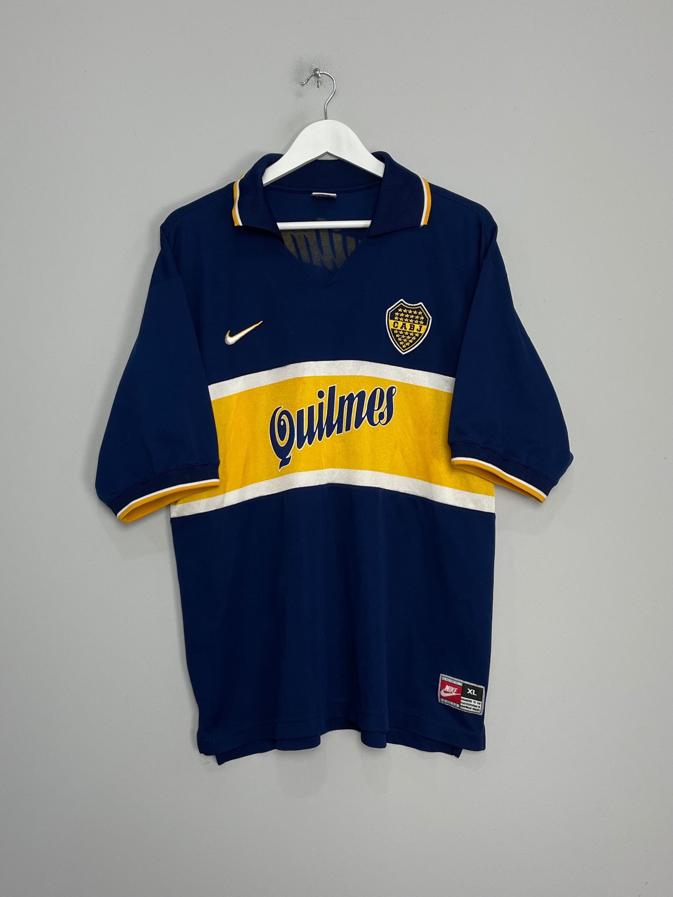 Shop 1997/98 BOCA JUNIORS HOME SHIRT (XL) NIKE, classic football shirts, vintage football shirts & retro soccer jerseys at Cult Kits